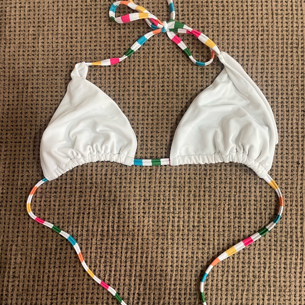 White bikini top